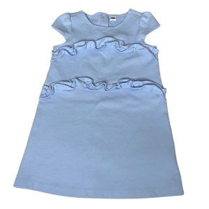 Janie and Jack Blue Double Ruffle Dress Size 4